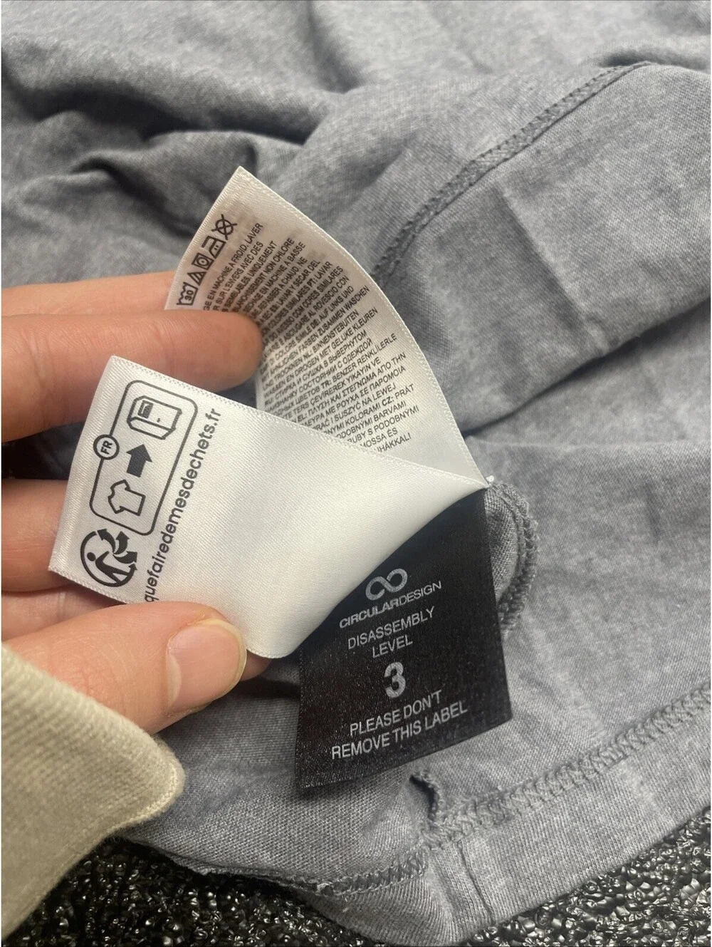 The North Face Logo T-Shirt Men's Small Jumbo Half Dome Tee Gray & Blue New